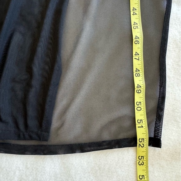 Lovewave Revolve Mesh Dress Coverup Side Slit Black Size XS - Picture 9 of 9